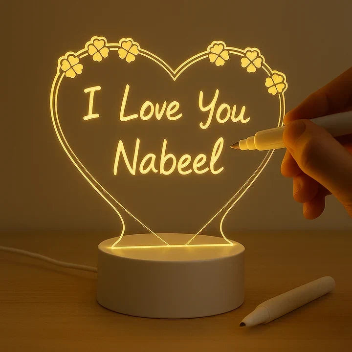 Customize LED Name Lamp | Gift for Wife, Husband, Mom & Dad ll B.W 012