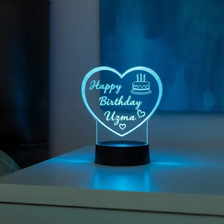 Customize LED Name Lamp | Gift for Wife, Husband, Mom & Dad ll B.W 012